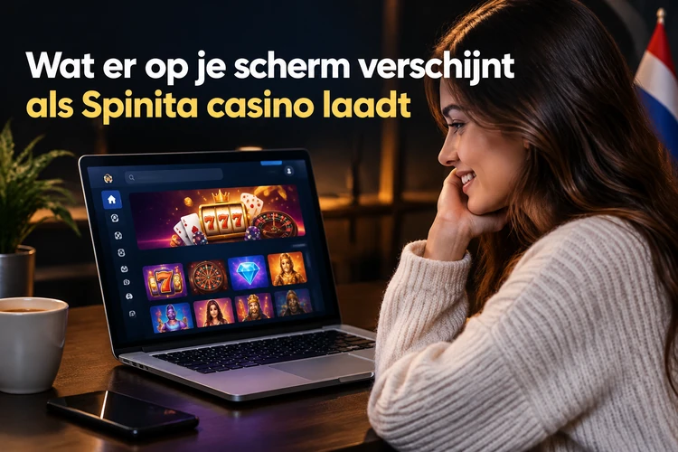 Wat er op je scherm verschijnt als Spinita casino laadt